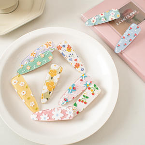 Fermaglio per Capelli Multifunzione JiChao JC202505223 in Acrilico di Alta Qualità, Resistente, con Motivi Floreali e Frutta, per Donna, 6.5x2cm - Product Image 2