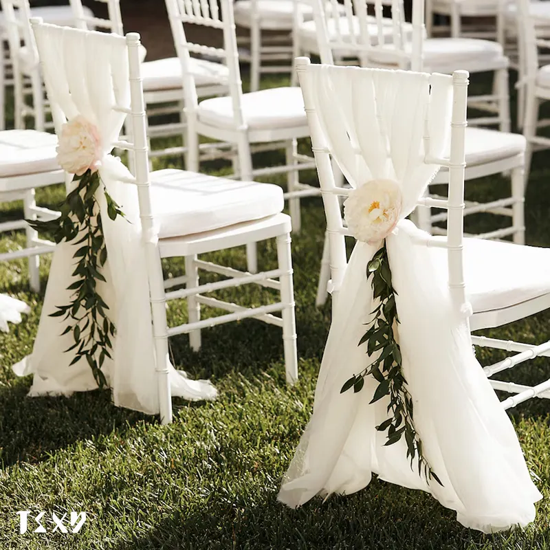 Wholesale White Stackable Plastic Chiavari Chair For Weddings Clear Resin Transparent Tiffany Chair