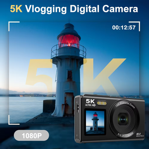 كاميرا رقمية D150 بدقة 80 ميجابكسل مع تركيز تلقائي و8 أوضاع وتكبير رقمي 18x للتصوير الفيديوي مع وظائف واي فاي مدمجة - Product Image 2