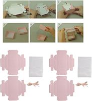 Petites Boîtes Cadeaux Rose Bonbon à Dragées avec Ruban pour Mariage, Anniversaire, Fête, Ornement avec Fenêtre Transparente