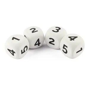 Fábrica de Vendas Exercício Fitness Soft EVA Foam Cube Dice Jogando Jogos Grande Tamanho Em Branco DIY Eva Foam Dice