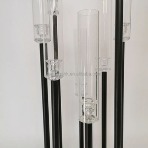 Candelabros de Metal Negro de 9 Brazos, Centro de Mesa para Bodas y Decoración - Product Image 6