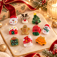 Nouvelles pinces à cheveux en acétate avec motif de dessin animé de Noël, logo personnalisé OEM ODM, pour filles, fête de Noël, cadeaux de Noël