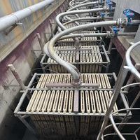 Module MBR à membrane en fibres creuses PVDF de 360 m², 10 m³/h, en forme de cassette, comme filtre pour la purification de l'eau pour l'habitation civile en Thaïlande