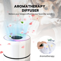 Aromathérapie lampes Uv Intelligent Pet Smart Portable bureau petit Uvc ménage H13 filtre Hepa purificateur d'air nettoyant maison