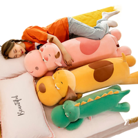 Dessin animé mensonge chien en peluche oreiller cadeau d'anniversaire pour amis maison canapé chambre décoration chiffon poupées peluche animaux en peluche jouets
