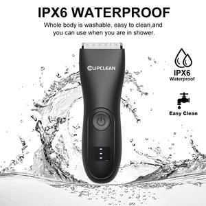 Recortador de parte privada portátil seguro para la piel con logotipo personalizado 2 en 1 recortador de vello de nariz eléctrico impermeable para hombres - Product Image 5