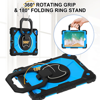 Étui de protection robuste antichoc pour tablette, coque en PC rigide et silicone avec sangle de transport pour iPad 9.7 5e et 6e génération 2017 2018 Pro 9.7