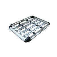 Barres de toit universelles en alliage d'aluminium pour SUV avec panier en acier, montables sur le toit, longueur 130/140/160 cm