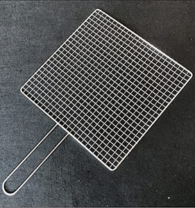Non Stick Heat Resistant Dark Grey Barbecue Mesh Grill <b>Rack</b> Round Square Customized Size Stainless Steel <b>BBQ</b> Grill Net - Product Image 5
