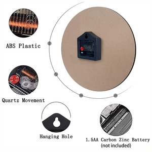 Orologio <span class=keywords><strong>da</strong></span> <span class=keywords><strong>Parete</strong></span> Artistico a Forma di Chitarra, Silenzioso, in Legno, Decorativo, per Soggiorno e Camera <span class=keywords><strong>da</strong></span> Letto - Product Image 6