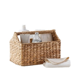 Woven <b>Storage</b> <b>Basket</b> Rectangle Handmade For Bathroom And Toy Organization - Product Image 5