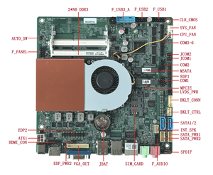 Placa Base DDR3 para Laptop, Mini CPU Core I7 con Tarjeta Gráfica Integrada QM9700H-UA Skylake Kabylake para Control Industrial Mini I - Product Image 1