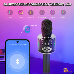 Micrófono Gaodas con Altavoz, Sistema de Micrófonos Inalámbricos Profesionales de Doble Canal Integrado - Product Image 6