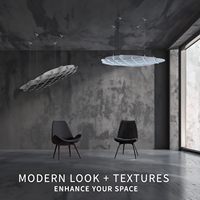 Panneaux acoustiques insonorisants en feutre PET, design 3D moderne, NRC 0.8, écologiques, pour hôtels, studios de musique, bureaux et plafonds.