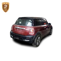 Meilleur prix mélange de fibre de verre aileron arrière en fibre de carbone jupes latérales de pare-chocs de voiture Kit de carrosserie style Du-Eil pour BMW Mini Cooper R56 Bodykit