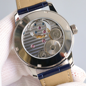 Montre mécanique vintage la plus vendue pour collectionneur, design classique noir avec incrustation de pierres précieuses colorées, véritable tourbillon lumineux - Product Image 6
