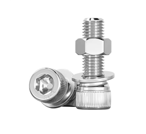 Винт с шестигранной головкой из нержавеющей стали <span class=keywords><strong>DIN912</strong></span>, комбинированный, с шайбой и гайкой, метрический - Product Image 2
