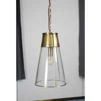 Lanterne à 3 lumières, luminaire suspendu de luxe américain en laiton naturel pour salon, salle à manger, cuisine, 110V