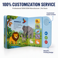 Livre sonore éducatif personnalisé pour enfants, livre parlant en papier, artisanat pour enfants, livre audio multi-sons, solution de marquage, accessoire