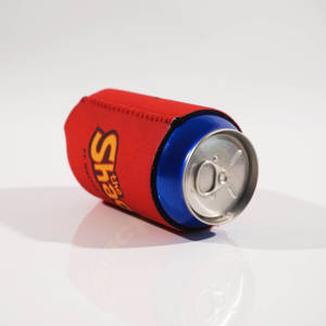 Monogram katlanır neopren kutu içecek soğutucusu özel baskılı 3mm standart parti hediye yalıtımlı evrensel bira Coozies güdük tutucu - Product Image 1