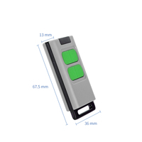 Control remoto Universal RF para puerta de garaje, abridor de puerta de plástico de 4 canales, 433mhz