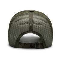Gorra Trucker Deportiva de Lona con Aplique de Logotipo Personalizado, Camuflaje Estadounidense, de Alta Calidad, Transpirable, 6 Paneles, 100% Algodón