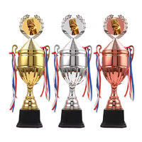 Trophée de chant en métal personnalisé de haute qualité, vente directe usine Wenzhou, coupe de trophée de concours de chant, trophée doré, marque DEMO, impression typographique