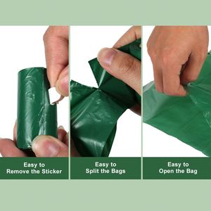Rouleaux de sacs à excréments pour chiens, sacs à excréments extra épais et étanches pour chiens, 270 sacs, 18 rouleaux de recharges, sacs à déchets parfumés pour chiens et chats - Product Image 4