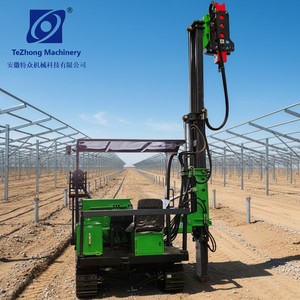 Pile driver solaire compact |   Poids total de <span class=keywords><strong>4</strong></span> tonnes, relocalisation facile, fonctionnement flexible dans les espaces confinés - Product Image 1