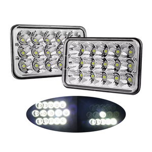 Bộ chuyển đổi đèn pha <span class=keywords><strong>LED</strong></span> 4x6 45W 5000LM, đèn pha chiếu xa chiếu gần, đèn pha kín, đèn <span class=keywords><strong>LED</strong></span> xe tải thay thế đèn <span class=keywords><strong>halogen</strong></span> cho Kenworth 6500K - Product Image 1