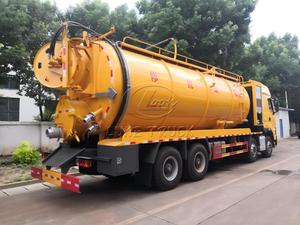 Camion de dragage à jet combiné Yuchai 500HP, réservoir d'eaux usées de 33m³ sur châssis Liuzhou pour le nettoyage des canalisations municipales et le dragage des boues de rivière - Product Image 6