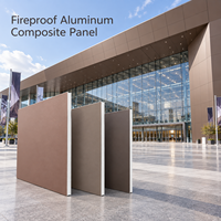 Panneau composite en aluminium ignifuge doré métallique de 6 mm pour panneaux de réception d'hôtel