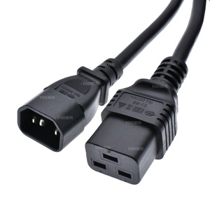 Câble d'alimentation AC VOSORON IEC320 <span class=keywords><strong>C14</strong></span> vers C19, C19 16A vers <span class=keywords><strong>C14</strong></span> <span class=keywords><strong>10A</strong></span>, 1,8 m/5,9 pi, usage industriel - Product Image 1