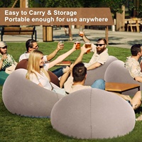 Chaise de canapé gonflable sphérique pliable en gros | Chaise sphérique de loisirs en plein air pour le camping et le salon