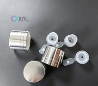 Capsules métalliques de haute qualité de 18 mm avec joint d'étanchéité en feuille d'or estampée à chaud, vente en gros, pour pots et bouteilles de cosmétiques, huiles essentielles et crèmes