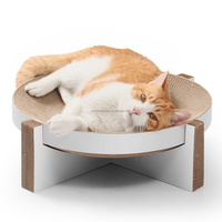 Griffoir pour chat super stable, écologique, style classique, avec 4 niveaux et lit pour chat en carton, pour le jeu des chats