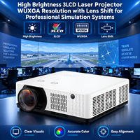 Projecteur laser 3LCD haute luminosité, résolution WUXGA avec déplacement de l'objectif pour systèmes de simulation professionnels
