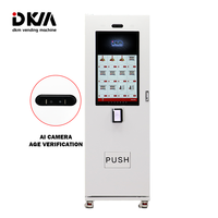Máquina Expendedora Refrigerada de Cáñamo con Pantalla Táctil Digital Inteligente DKM Large Tech, con Cámara IA y Verificación de Edad