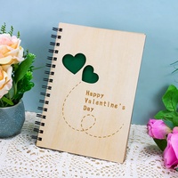 Umwelt freundliches Notizbuch aus recyceltem Papier Säure frei Unrugeled Blank Journal Holz Hardcover Holz abdeckung Notizbuch Wand schilder