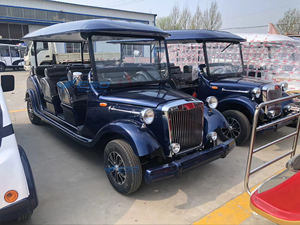 Autobús Turístico Clásico Azul Oscuro, Venta Directa ODM, 8 Asientos, Estilo Panorámico - Product Image 5