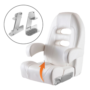 Hwhongrv nhôm gấp thuyền ghế bản lề mới và sử dụng du thuyền chỗ ngồi gấp xuống Marine Seat phần cứng đánh bóng bề mặt - Product Image 1