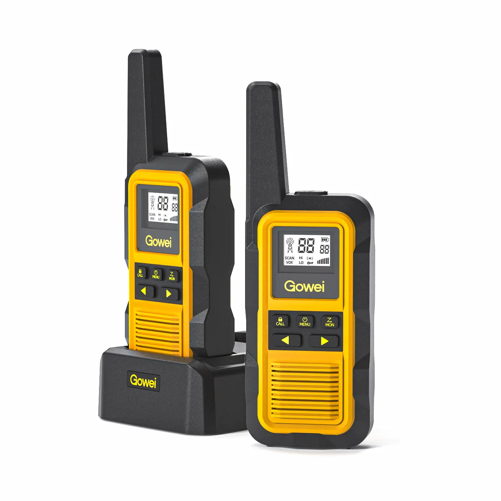 Walkie talkietwo jangkauan jauh 2W, radio cara genggam FRS Tipe c walkie talkietwo 0.5W bisa diisi ulang untuk dewasa