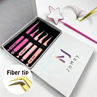 Pinces à cils en acier inoxydable personnalisées gratuites pour salon d'extension de cils, outil de beauté, OEM disponible