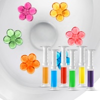 Nettoyant WC en gel floral écologique longue durée 45g, jetable dans les toilettes, avec 5%-15% d'ingrédients actifs, certifié BSCI