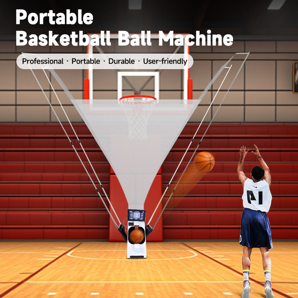 2026 New Portable Basketball Shooting Machine with Display Touch Screen ...