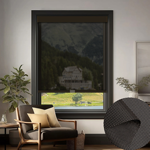 SAMADHI <b>Window</b> Shading Custom Motorized Roller Shades Roller Blinds Vertical Design Polyester for Hotel - Product Image 1