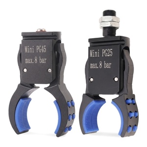 <b>Mini</b> Pneumatic <b>Robot</b> Arm Accessory Curved Gripper Clamp with Soft Silicone Jaw Magnetic Detection Nozzle EOAT Fixture - Product Image 1
