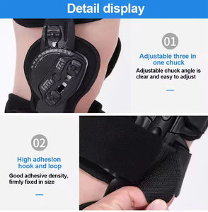 Genouillère orthopédique <span class=keywords><strong>articulée</strong></span> respirante Maxbrace pour la rééducation, réglable, pour adultes et enfants, protection professionnelle - Product Image 3