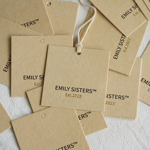 Các tông sang trọng & thẻ giấy tái chế với tem nóng & logo dập nổi cho nhãn hàng may mặc cao cấp cao cấp & Thẻ Treo - Product Image 3